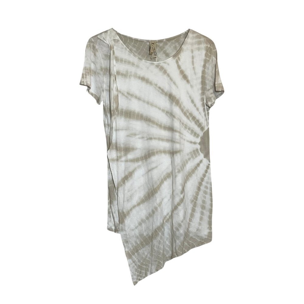 NWT XCVI Tie Dye Asymmetrical Tee Sz. S